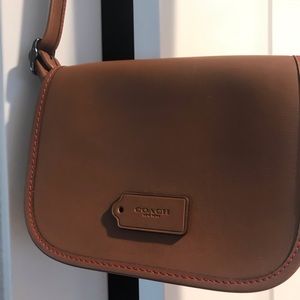 leather Coach crossbody bag